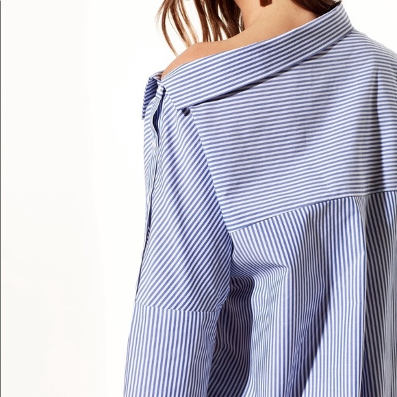 Aritzia Babaton Abram striped long sleeve blouse - Picture 3 of 14